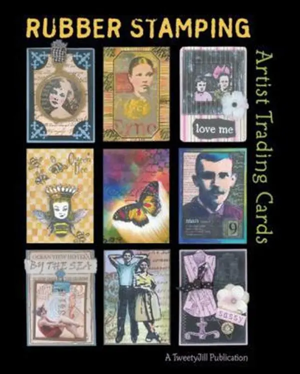 Used Soft Cover Book - Rubber Stamping Artist Trading Cards (ATCs) by Jill Haglund, No Excessive Wear, Very Good Condition, English Language