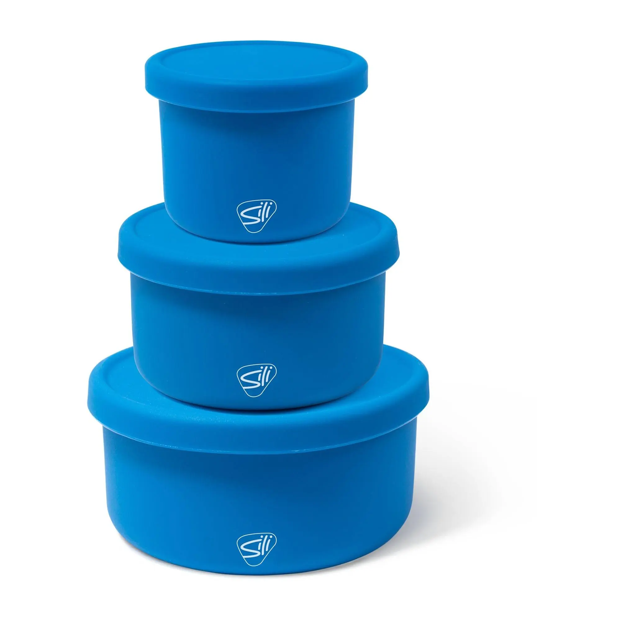 Silipint: Silicone Lidded Set of 3 Bowls: 10, 2  & 30oz