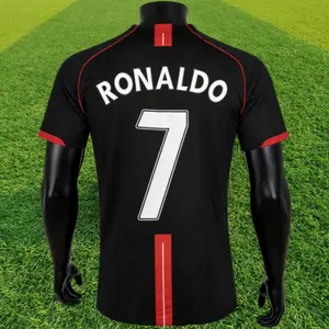 0708 Away Retro Soccer Jersey #7 Ronaldo Champions League Edition