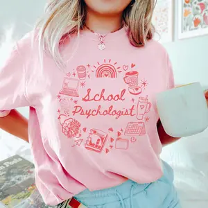 School Psychologist shirt, Comfort Colors, Appreciation Gift For School Counselor Tee, School Psychologist Shirt, School Counseling Therapy Tee Fabric Top