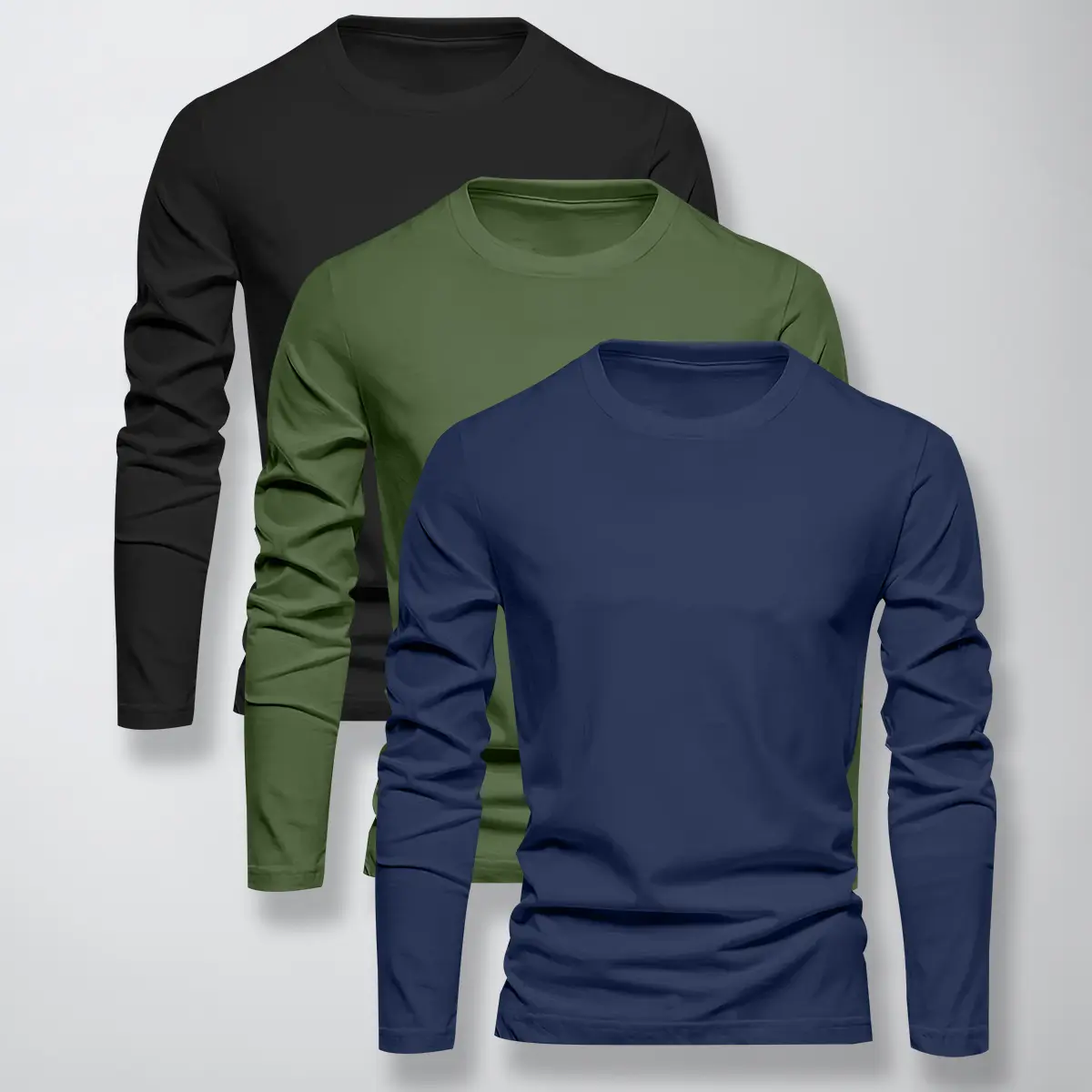 Navy Blue - Black - Green