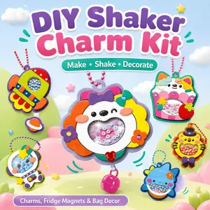 【Flash Fast】DIY Wobbly Toy Fridge Magnet 3D Sticker Art Set Handmade Coloring Kit Portable Compact Safe for Stress Relief and Creative Learning for Children and Adults