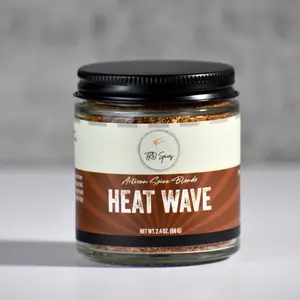 TKO Spices - Heat Wave: Fiery Spice Blend with African Bird's Eye Chili, Habanero, and Cayenne for Intense Heat and Flavor Taffy Meat