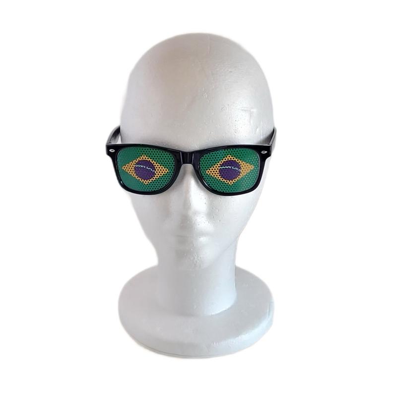 Brasil Brazil Unisex Sunglasses with National Flag Sticker Gafas, Lentes de sol, Oculos