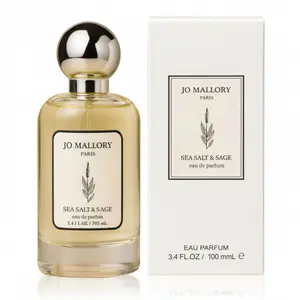 Jo Mallory Sea Salt and Sage 3.4 FL.OZ Perfume – Elegant Long-Lasting Fragrance Spray for Daily Wear and Special Occasions