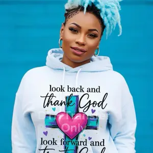 Faith Cross Heart DTF Transfer Christian Design