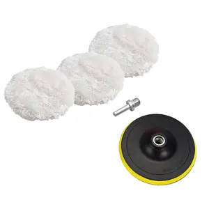 3-Inch Polishing Kit, Car Polishing Pad, Car Waxing Sponge Disk, Wool Wheel Auto Paint Care Polisher Pads, Car Washing & Maintenance Kit