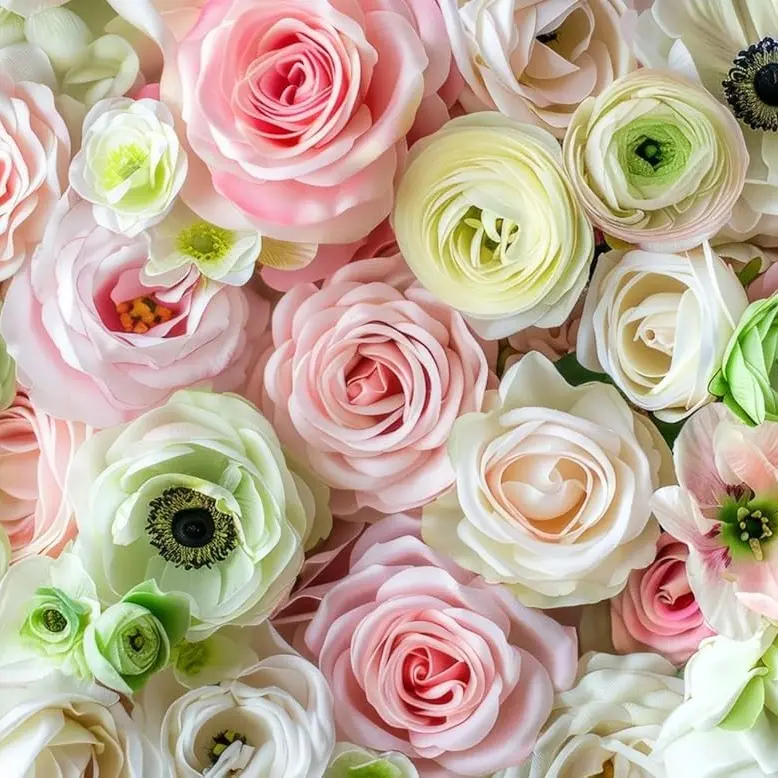 Pastel Ranunculus & Anemone Flower Bulb Mix β 50 Premium Bulbs for ...