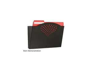 Safco 3170BL Steel Wall Pocket, Letter, Black