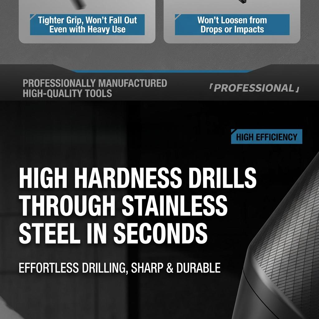 7 PCS Premium HSS Twist Drill Bit Set, 2-8mm High Hardness Metal Drill Bits for Steel Wood Plastic, Professional Impact Drill Power Tool Accessories with Storage Case