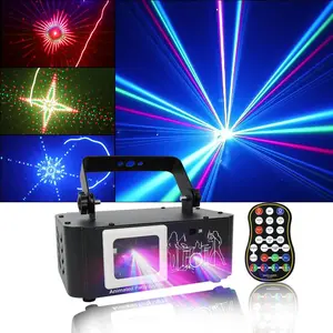 Flashback Events Party Lights Upgraded Starry and Scanning 500MW Laser Projector Full Color RGB Laser Dance Party Light Sound Active for Karaoke,Birthday,Bar,Stage,Halloween,Xmas,Rave Parties,House Parties