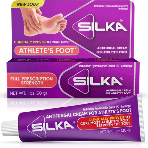 SILKA Max Strength Cruelty-Free Anti-Fungal Cream (1 Oz Single Pack) - Therapy for Fungal Infection, Anti-Itch Foot Care, Clinical Jock Itch Remedy, Fast-Acting Burning Relief, Normal Skin Therapeutic Treatment