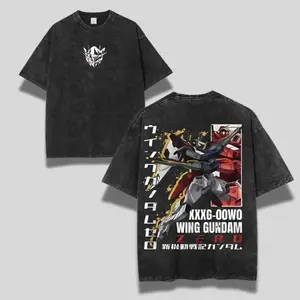Wing Gundam ZERO XXXG-00W0 Graphic T-Shirt Premium Cotton Tee Unisex Fit Anime Mecha Fan Favorite Bold Colors All Sizes Trending Streetwear for Gundam Enthusiasts Collectors Menswear Top