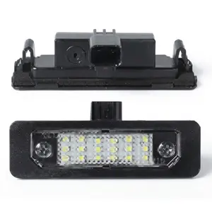 LED License Plate Light Assembly Compatible with Ford Mustang 2010-2014 Fusion 2006-2012 Taurus 2010-2019 Focus Flex Lincoln MKZ MKX MKS MKT Mercury Milan 2Pcs 6000K White Tag Lamp Replacement Plug and Play