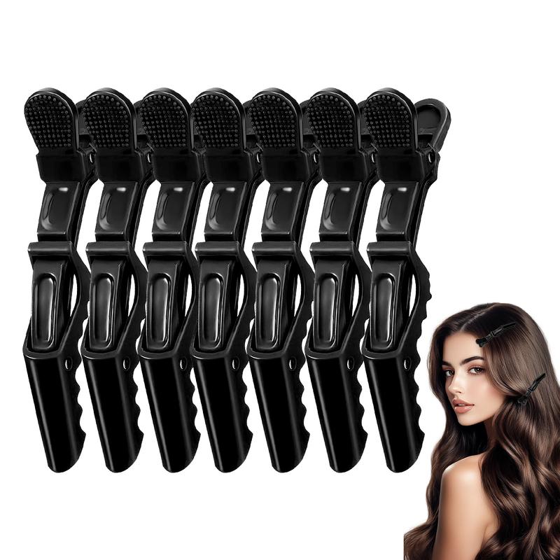 7Pcs Hair Clips for Styling Sectioning - Wide Teeth Double Hinged Design Professional Salon Quality Alligator Hair Clips