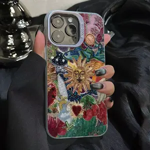 Cherry Sunshine Pattern Phone Case for iPhone 17 16 Pro Max 16 Plus 15 Pro Max 14 13 12 11 Max Protective Stylish Smartphone Cover Screen Protector Cellphone Protection