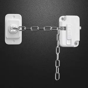 Adjustable Window Safety Lock for Secure Ventilation, Self-Adhesive No Drill Window Restrictor, Home Safety Solution