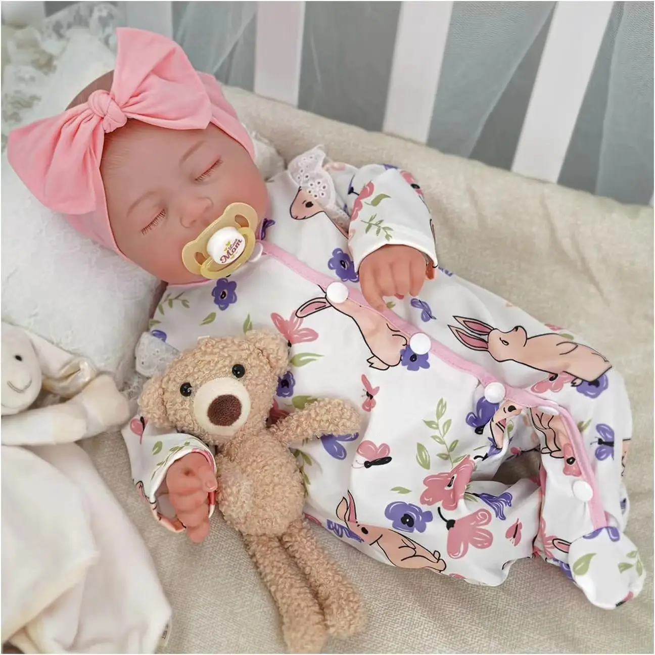 [LIVE ONLY] Babeside Series Realistic Lifelike Reborn Baby Dolls - Lovely Awake Realistic-Newborn Baby Dolls Soft Body, Valentine's Day Gift, Real Lif