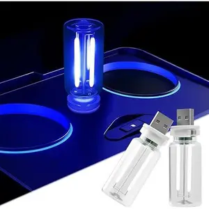 Dimmable LED USB Night Light for Car – Touch Control Filament Lamp for Car Interior Decoration & Atmosphere