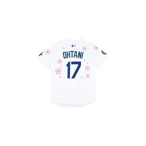 Nike x Takashi Murakami Ohtani Dodgers Jersey White Men's — Los Angeles Dodgers Baseball Jersey, MLB Sportswear, Artist Collaboration, Shohei Ohtani Inspired Graphic Athletic Top, Short Sleeve Jersey, Casual Streetwear Apparel, Classic Fit