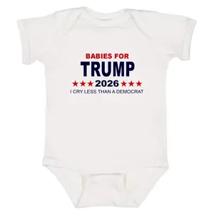[NEW] Babies For Trump 2026 Onesie, Trump Lover Onesie, Newborn Baby Clothing, Vintage Baby Clothes, Funny Baby Bodysuit