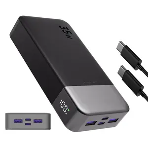 JUOVI 20000mAh Fast Charging Power Bank  35W Super Speed Portable Charger for iPhone & Android