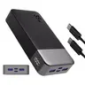 JUOVI 20000mAh 35W Super Speed Fast Charging Chargeable Power Bank - Mobile Phone Accessory with Real-Time % to Help Plan Charging Stops, 2h Quick Top-Up for iPhone, Android, Smartphone, iPad Mini (Back to School, Travel Use)