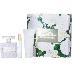 Oscar De La Renta Bella Blanca Set- Eau De Parfum Spray 3.4 Oz & Body Lotion 3.4 Oz & Eau De Parfum Spray 0.5 Oz For Women