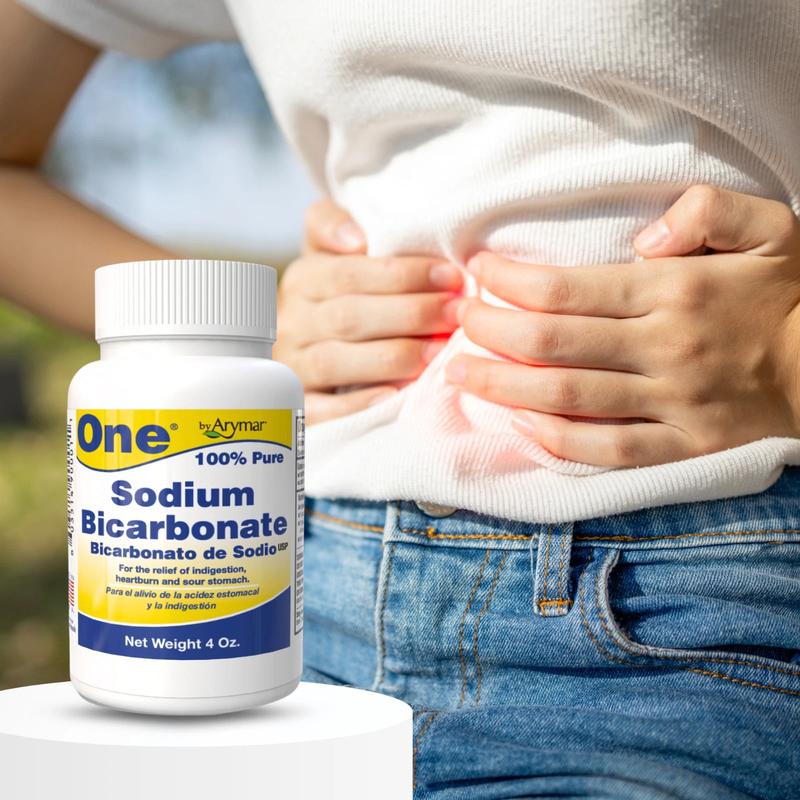 Arymar Pure Sodium Bicarbonate Powder 4 fl oz (Pack of 3) - Natural Baking Soda