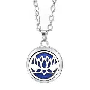New Tree Of Life Aromatherapy Necklace Essential Oil Diffuser Perfume Locket Pendant Necklaces Women Aroma Jewelry Gift