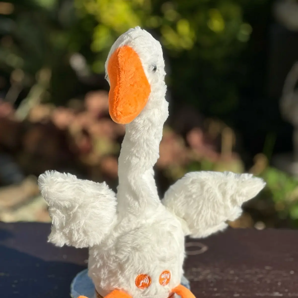 Talking singing Toy swan duck doll repeat sound