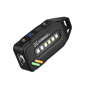 Mini Keychain Flashlight, Thumb-Size Rechargeable EDC Light, Super Bright Pocket Work Light with Multiple Modes, Compact for Camping, Emergency & Everyday Carry