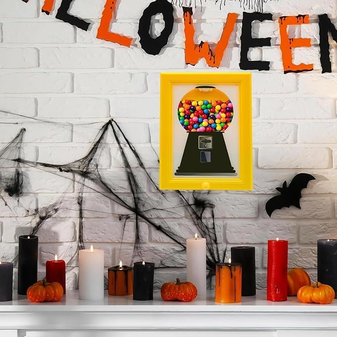 Convenient Candy Frame, Wall-Mounted Photo Frame Candy Dispenser for candies, nuts, dog and cat treats. Can be hung on the wall or placed on a table