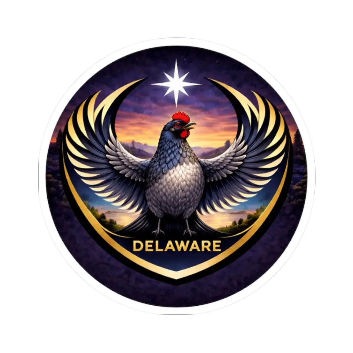 Rebel Alliance Bird Logo Sticker – Delaware Protest Sticker