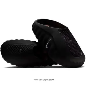 Black Thick-Soled Massage Slides, Orange Spherical Outsole, Breathable Fabric Upper, Pre-Game Recovery Tech Mules