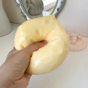 Moldable Squishy Cheese Block Coaster, Giant Yellow Fidget Toy with Slow-Rebound & Non-Rebound, ASMR Stress Ball for Play & Relaxation, Coasters