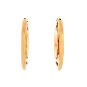 Pre-owned Louis Vuitton Louise Hoop Earrings Metal GM by Rebag