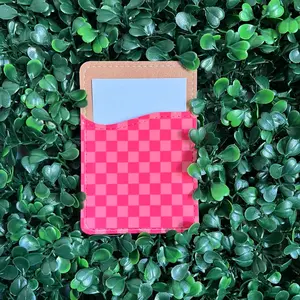 Checkered Card Holder