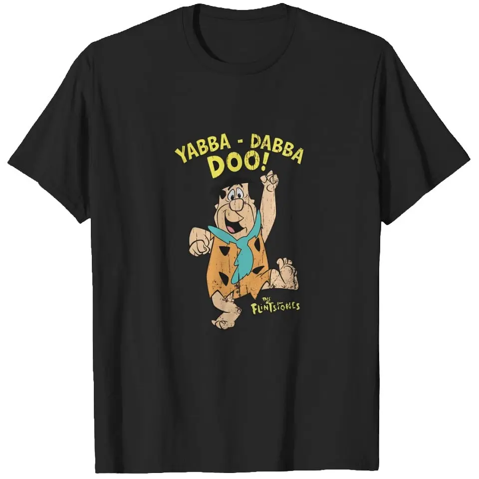 Fred Flintstone “Yabba Dabba Doo” Tee | The Flintstones Retro Cartoon T-Shirt | Classic Vintage Animation Graphic Shirt | Unisex Casual Cotton Tee | Nostalgic Fan Gift