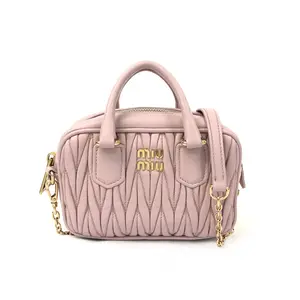 Pre-owned miu miu Lambskin Shoulder Bags MiuMiu 5.91'' R2519 Shoulder Bag C1361683159 0625 T2 Luna