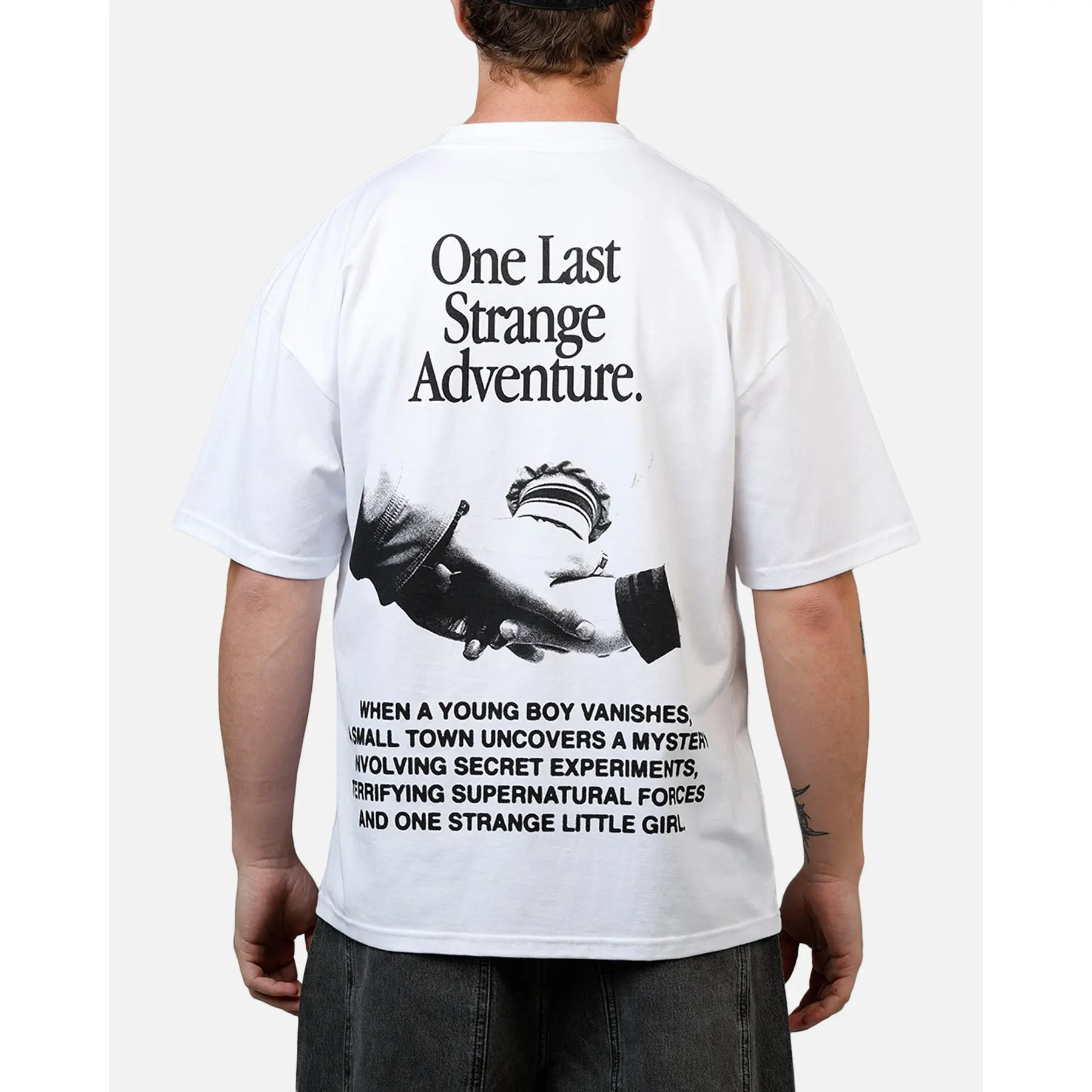 73Studio X Stranger Things One Last Adventure T-Shirt White