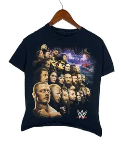WWE Wrestling Authentic T-Shirt Black 2015 Tour T-Shirt, Wrestling shirt, Gift For Fans, wwe fit men, wwe shirt, Women Mens Top