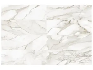 12 X 36 In Raffino Calacatta Matte Rectified Glazed Ceramic