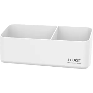 Magnetic and Adhesive Marker Holder, Dry Erase Accessory Tray, Magnetic Storage Organizer for Whiteboard, Glass or Refrigerators (White)