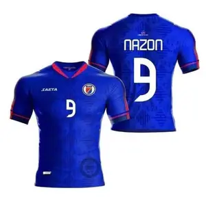 Navy Men’s Nazon #9 Haiti Soccer Jersey 2025–2026 – Lightweight 3D Print Game-Day Shirt tiktokshopspringglowup