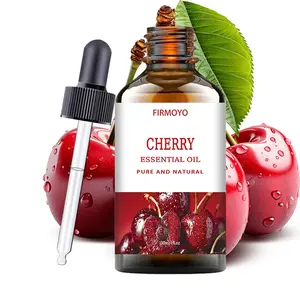 Cherry Essential Oil, 1.01 fl. oz. (30 ml), Sweet Cherry Scented Moisturizing Oil, suitable for hair, face, and body care; ideal for spa treatments, bathing, and body massage; alcohol-free formula; suitable for all skin types