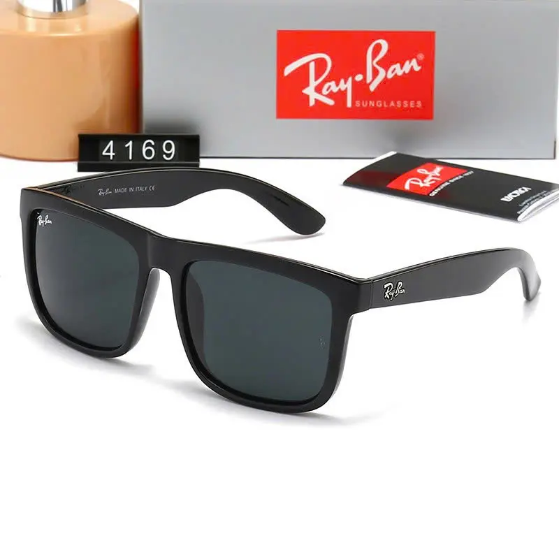 Ray-Ban Clubmaster Classic Polarized UV400 Square Browline Vintage Sunglasses for Men - Driving, Outdoor Use