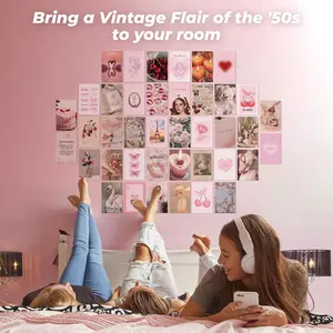 Decor Pink Coquette Room Decor Aesthetic - Coquette Wall Decor, Coquette Posters For Room Aesthetic Pink Collage Kit For Teen Girls Dorm Bedroom, Cute Pictures Trendy Art Prints (4x6)