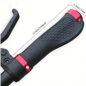 2024[Non-Slip Bike Grips] Non-Slip TPE Ergonomic Bike Handlebar Grips| Heavy-Duty Aluminum Double Lock-On, Compatible with Mountain Bike, BMX, Downhill, Urban, Scooter| Anti-Slip Bicycle Handlebars for MTB, Long Ride Comfort, Cycling Accessories, Sporty D