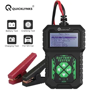 QUICKLYNKS-BA107  12V Lead Acid Battery Tester  for Cars and Motorcycles, Charging System Test Tool 100 to 2000 CCA Diagnostic Measuring Instrument